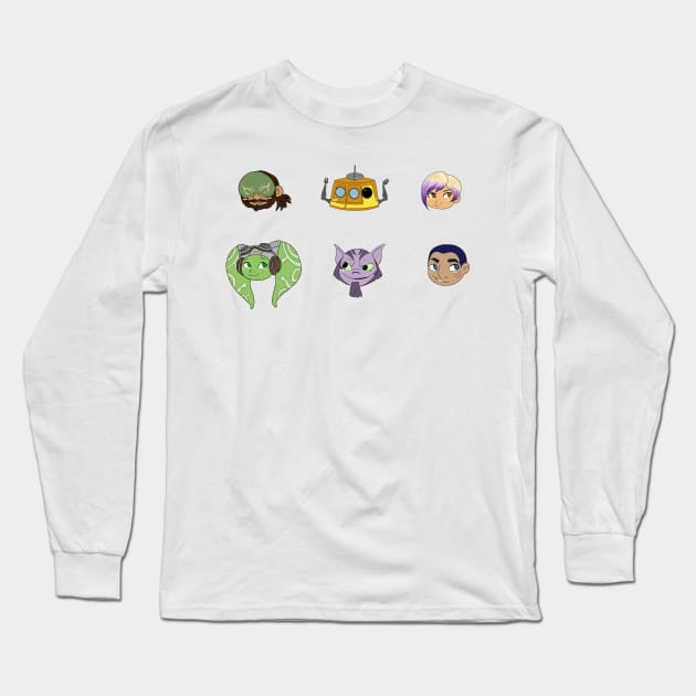 Ghost Crew (2) Long Sleeve T-Shirt by DoodleSpork